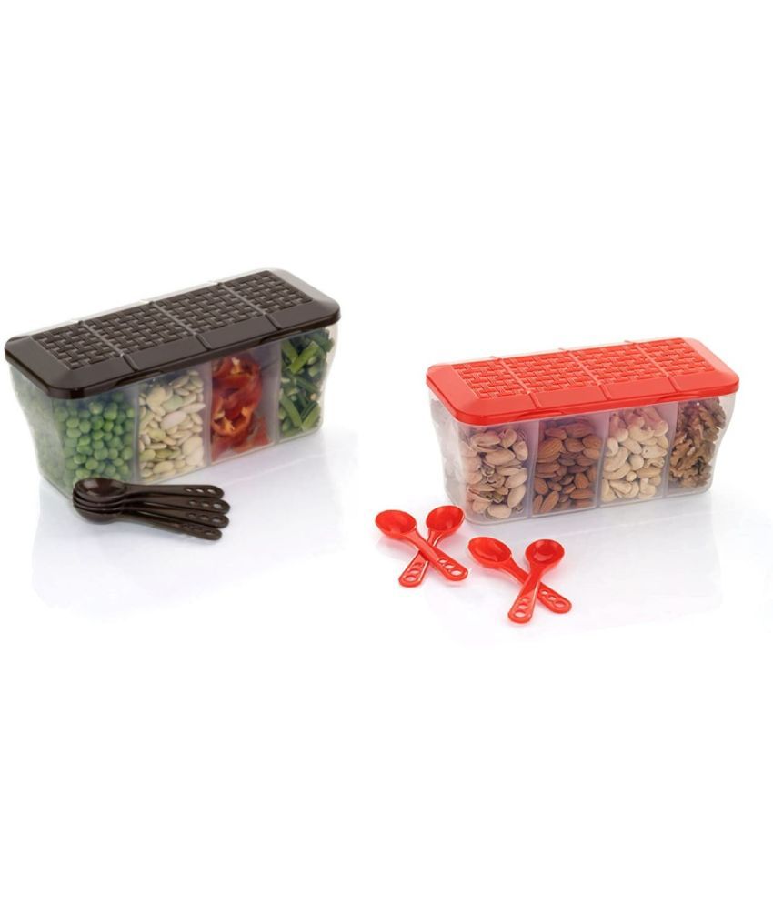     			analog kichenware Dal/Masala/Vegetable Plastic Multicolor Dal Container ( Set of 2 )