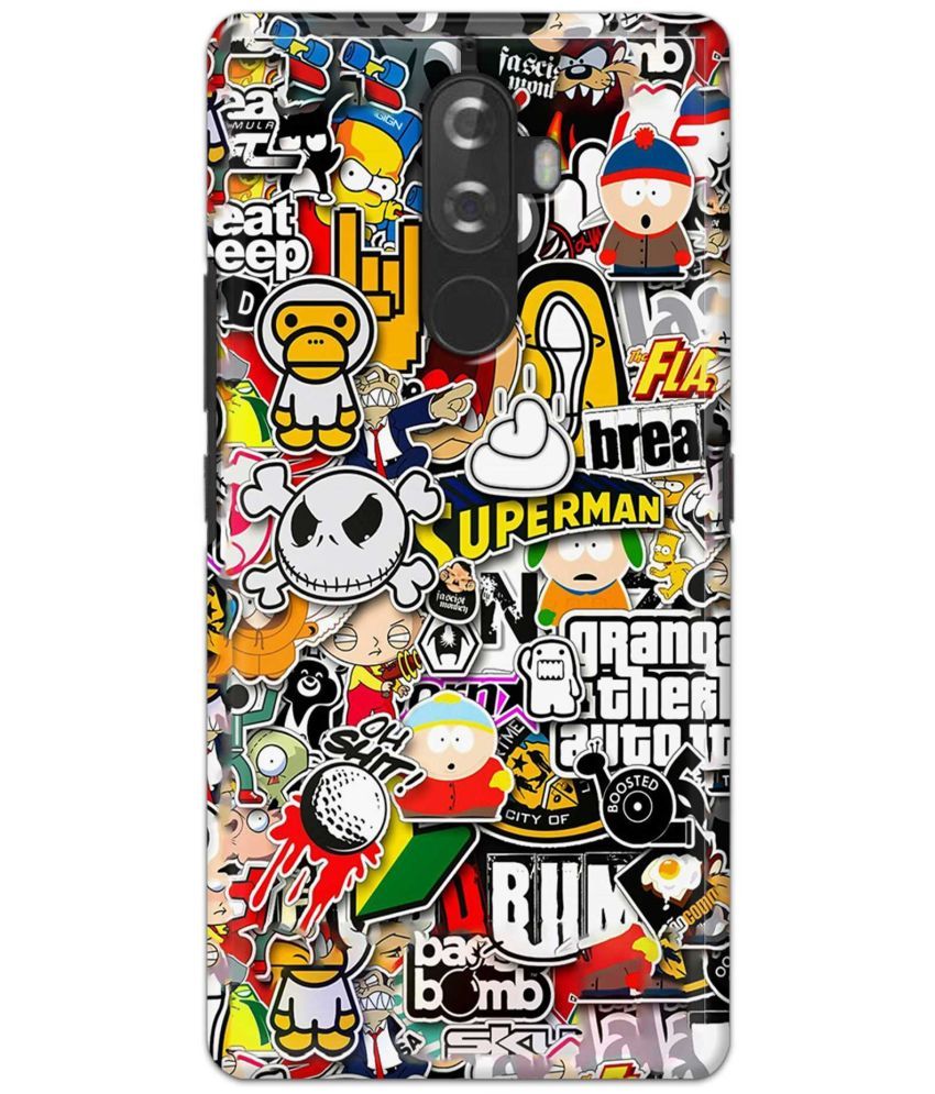     			Tweakymod Multicolor Printed Back Cover Polycarbonate Compatible For Lenovo K8 Note ( Pack of 1 )