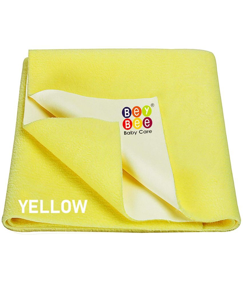     			Beybee Yellow Laminated Bed Protector Sheet ( Pack of 2 )