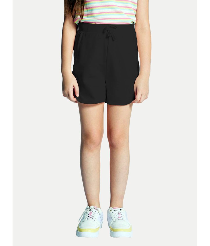     			Radprix - Black Cotton Blend Girls Shorts ( Pack of 1 )