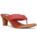 Bata Red Women's Sandal Heels