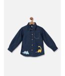 Nauti Nati Pack of 1 Baby Boys Cotton Shirt ( Navy )