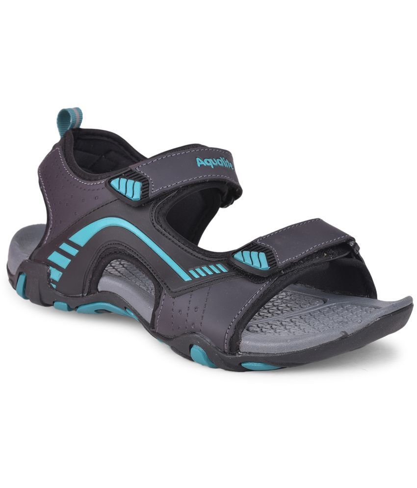     			Aqualite - Dark Grey Men's Floater Sandals