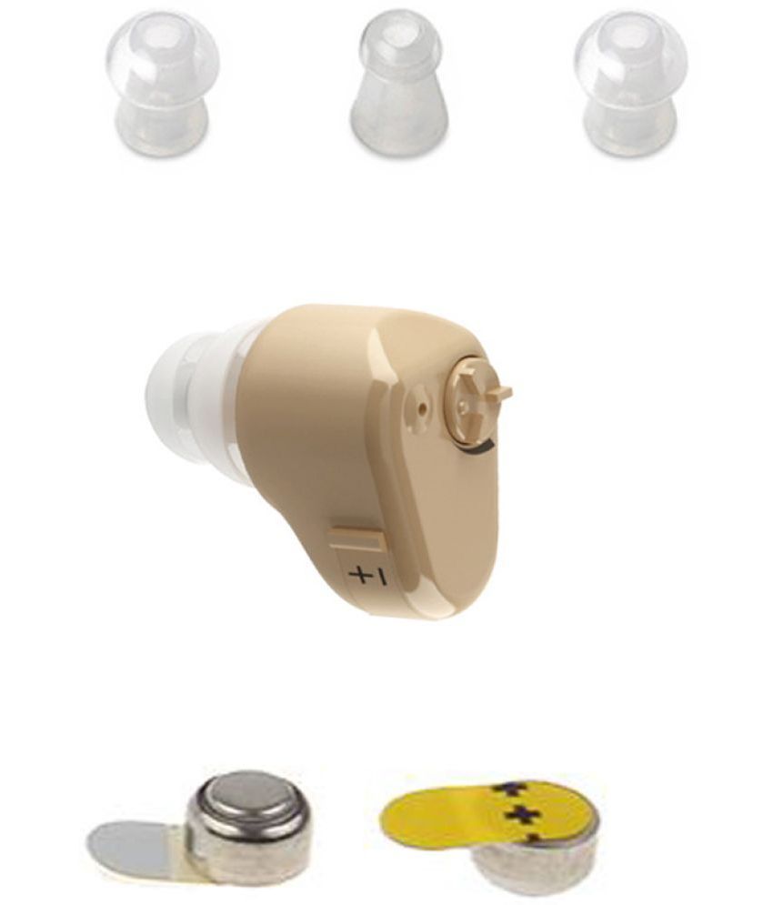     			Axon K-80 Deaf Ear Invisible Normal to Moderate Sound Enhancement Amplifier Profound Hearing Loss CIC Hearing Aid  (Beige)