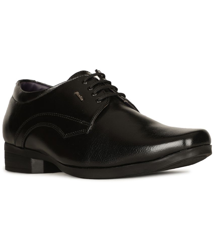     			Bata Black Men's Derby Formal Shoes