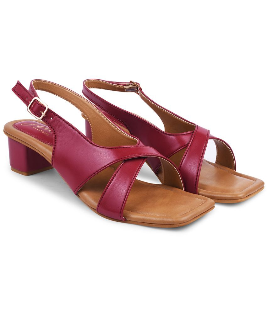     			JM Looks Pink Women's Sandal Heels