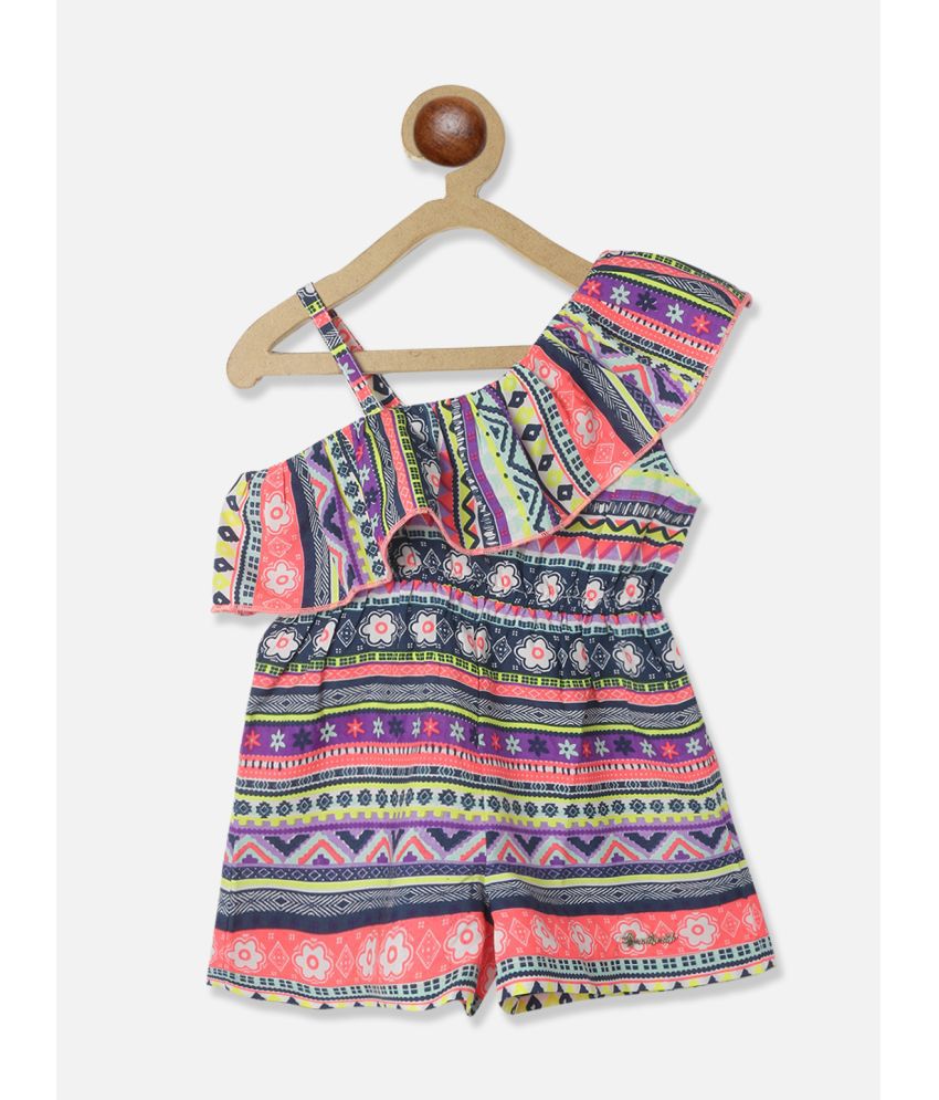     			Nauti Nati Multi Polyester Blend Baby Girl Jumpsuit ( Pack of 1 )