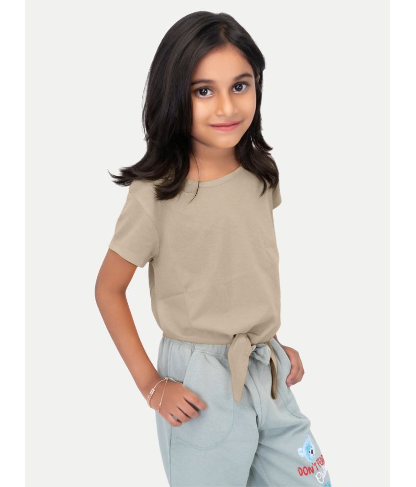     			Radprix Beige Cotton Blend Girls Top ( Pack of 1 )