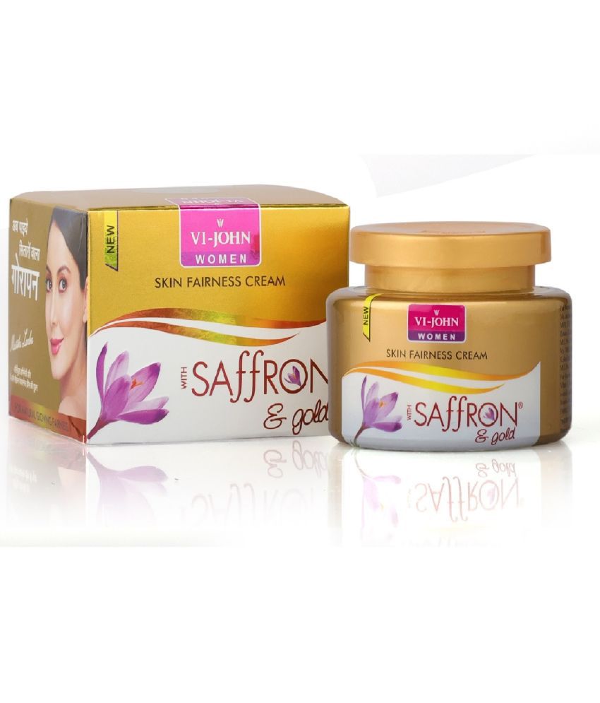    			VIJOHN Saffron & Gold Skin Fairnes Cream Enriched With Vitamin E  for Women 50g Pack of 3