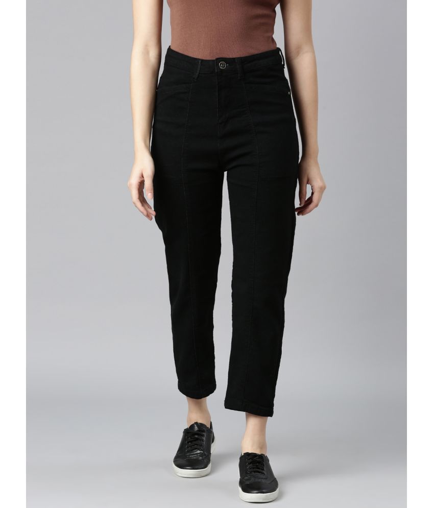     			Zheia - Black Denim Regular Fit Women's Jeans ( Pack of 1 )