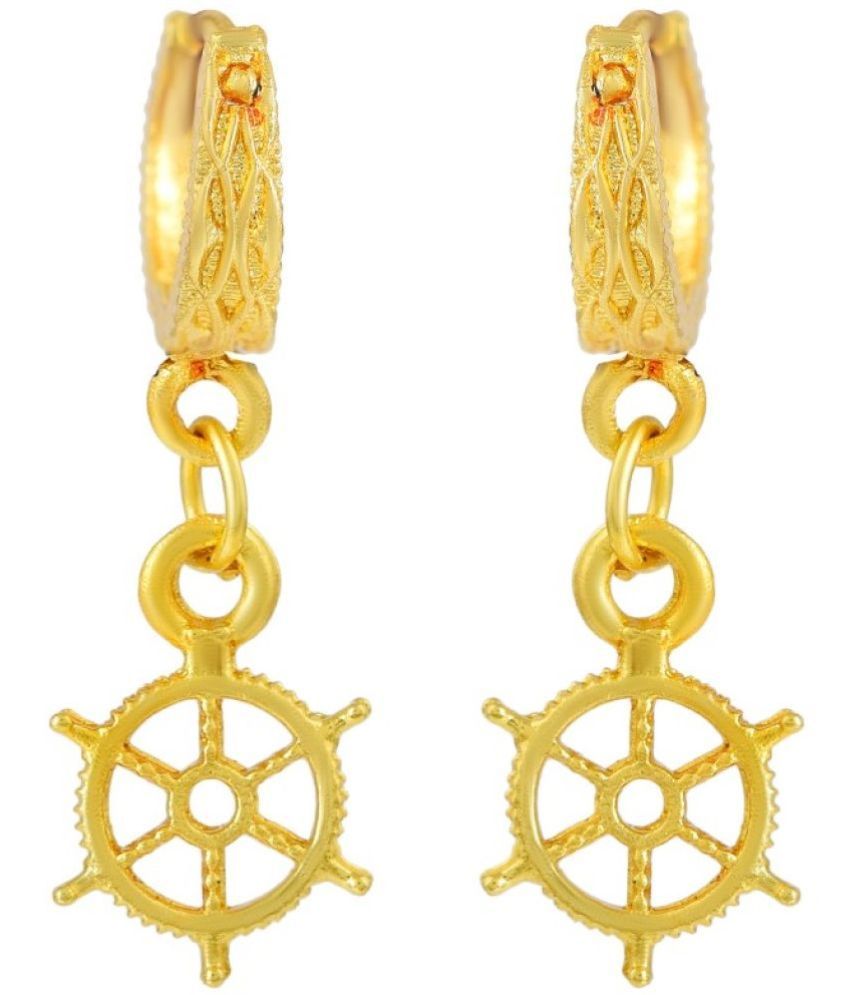     			ADMIER Golden Drop Earrings ( Pack of 1 )