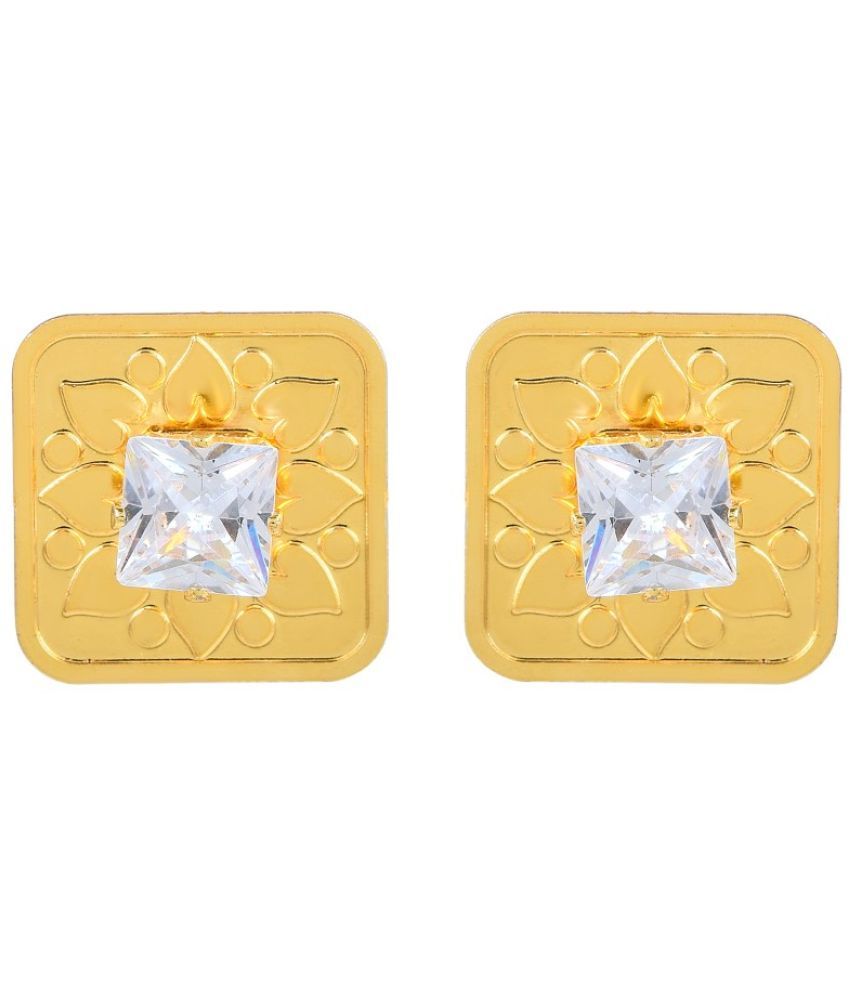     			ADMIER Yellow Stud Earrings ( Pack of 1 )