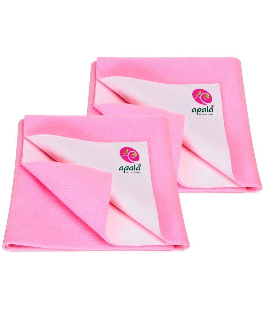     			Apala Pink Laminated Bed Protector Sheet ( Pack of 2 )