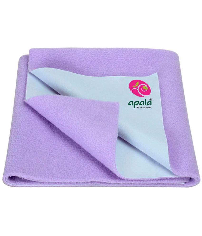     			Apala Purple Laminated Bed Protector Sheet ( Pack of 1 )