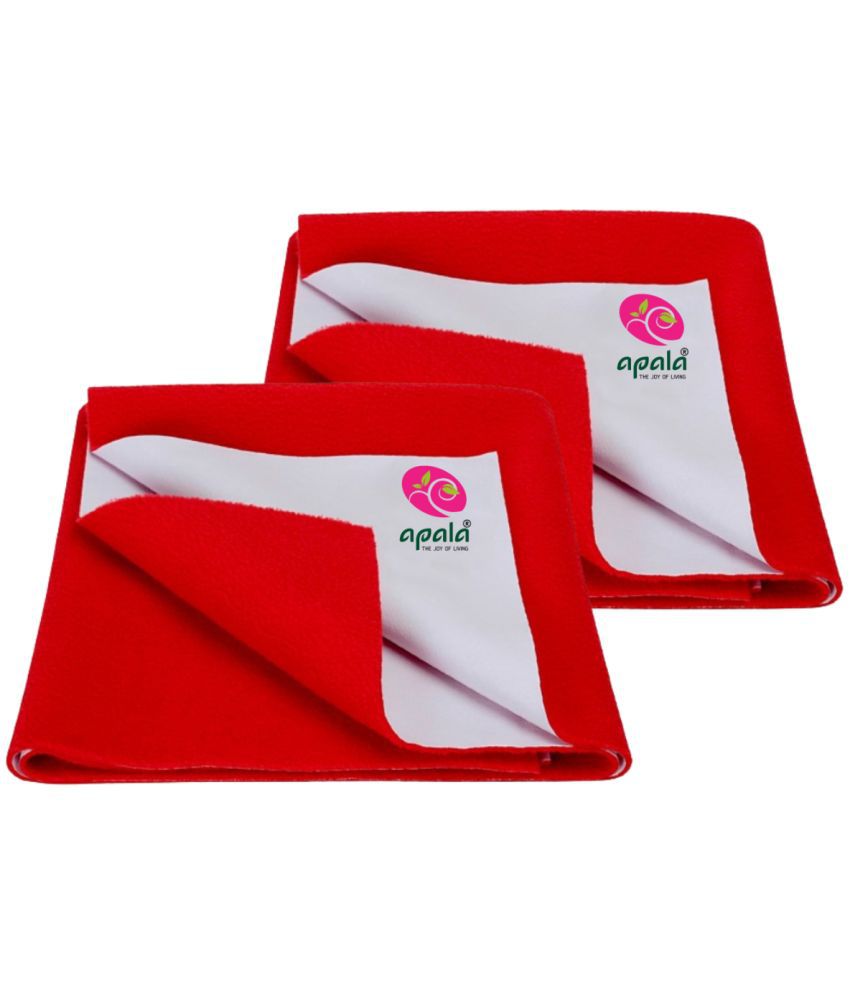     			Apala Red Laminated Bed Protector Sheet ( Pack of 2 )