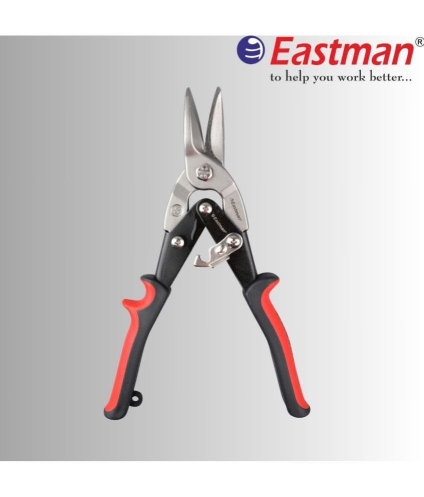     			Eastman Aviation Tin Snip, Straight Tin Cutting Shears 10 Inch Metal Cutter Plier, Nippers Snip for Metal Sheets with Comfortable Grip