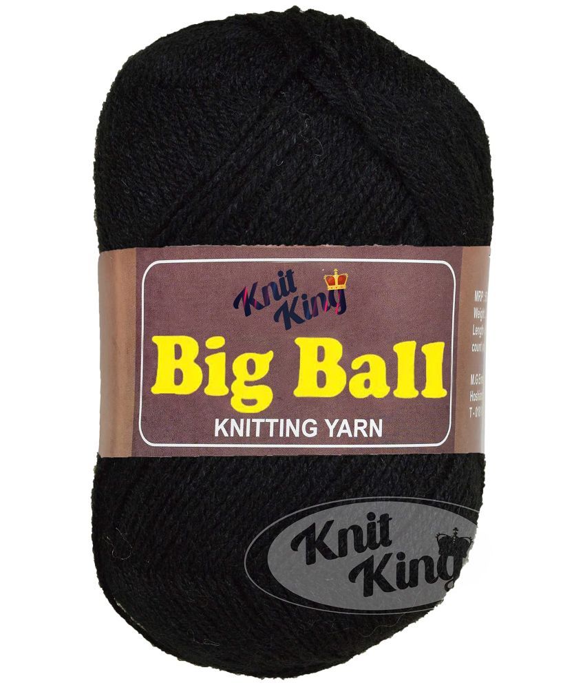     			KNIT KING Big Ball Rust (600 gm) Wool Ball Hand Knitting Wool/Art Craft Soft Fingering Crochet Hook Yarn, Needle Knitting Yarn Thread dye MG BCDL