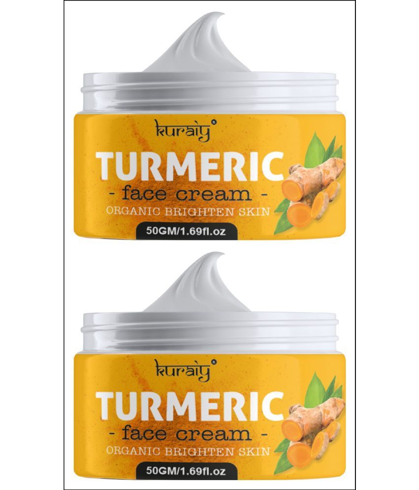     			KURAIY Turmeric Skin Care Face Cream Stick Mask Body Whitening Facial Cream Pack Of 2