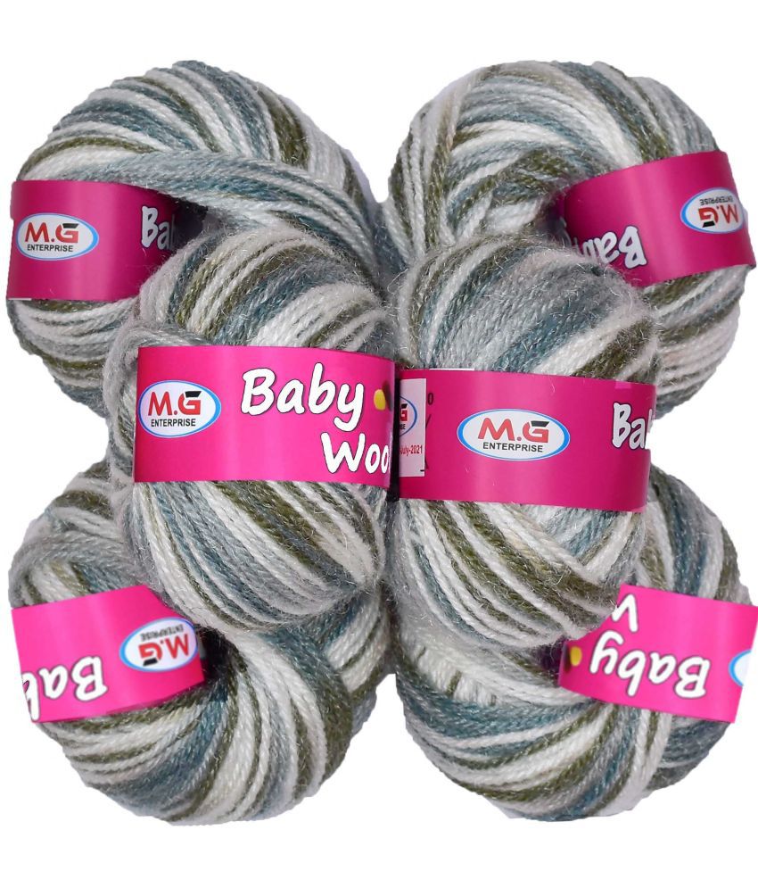     			M.G ENTERPRISE 100% Acrylic Wool M11 (Pack of 14) Baby Wool Wool Ball Hand Knitting Wool/Art Craft Soft Fingering Crochet Hook Yarn, Needle Knitting Yarn Thread Dyed … P