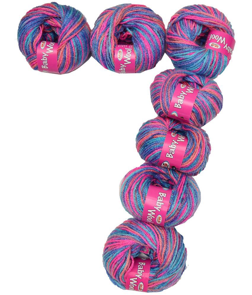     			M.G ENTERPRISE 100% Acrylic Wool Primerose 7 GMS Baby Wool 4 ply Wool Ball Hand Knitting Wool/Art Craft Soft Fingering Crochet Hook Yarn- Art-DHD