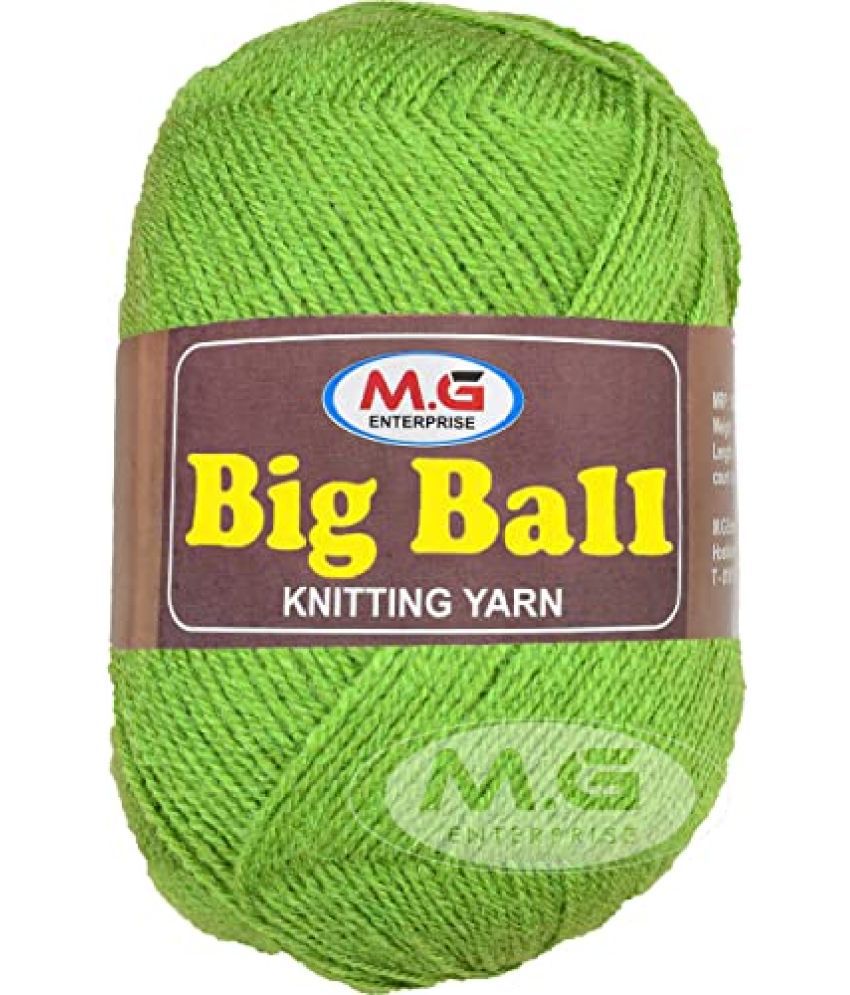     			M.G ENTERPRISE Bigball Mouse Grey 200 GMS Wool Ball Hand Knitting Wool/Art Craft Soft Fingering Crochet Hook Yarn, Needle Knitting Yarn Thread Dyed- Art-AJE
