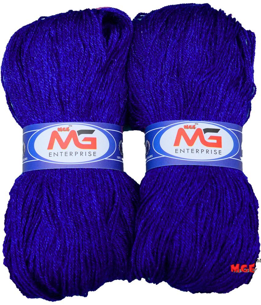     			M.G ENTERPRISE Kintting Yarn, Microshine Tang Blue (600 gm) Wool Hank Hand Knitting Wool/Art Craft Soft Fingering Crochet Hook Yarn, Needle Knitting Yarn Thread Dyed