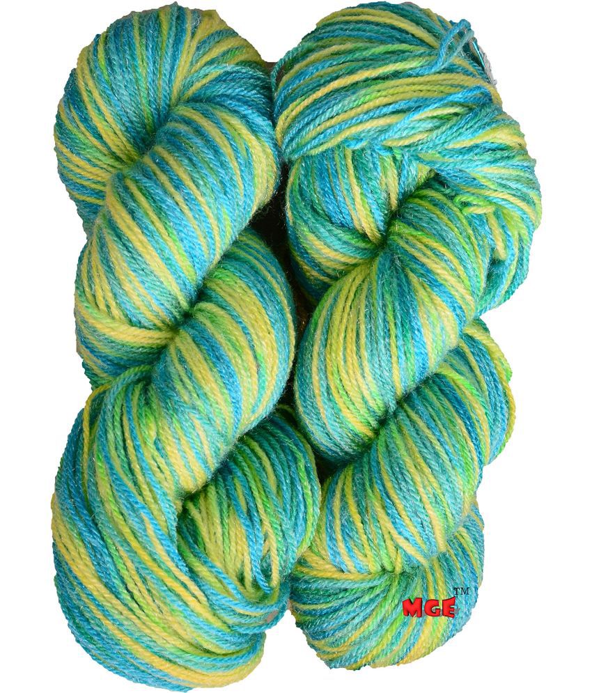     			M.G ENTERPRISE Knitting Yarn Thick Soft Wool, Glow Multi Green 450 gm Best Used with Knitting Needles, Crochet Needles Wool Yarn for Knitting. by M.G ENTERPRIS X
