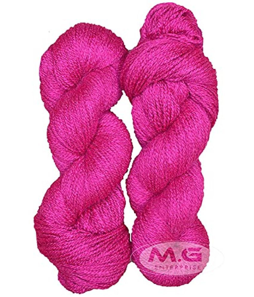     			M.G ENTERPRISE Knitting Yarn, RABIT Excel Rani (500 gm) Wool Hank Hand Knitting Wool/Art Craft Soft Fingering Crochet Hook Yarn, Needle Knitting Yarn Thread Dyed