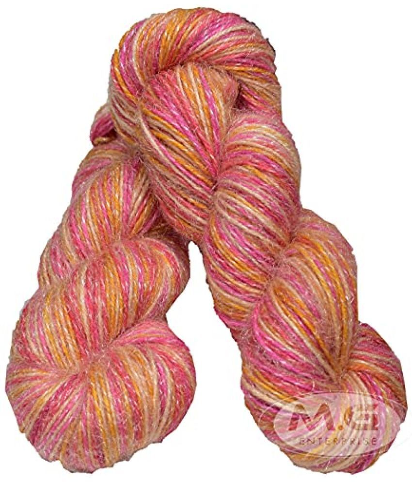     			M.G ENTERPRISE Os wal Knitting Yarn Arman Wool, Soft Fancy Wool Strawberry 400 gm Best Used with Knitting Needles, Soft Fancy Wool Crochet NeedlesWool Yarn for Knitting Os wal B