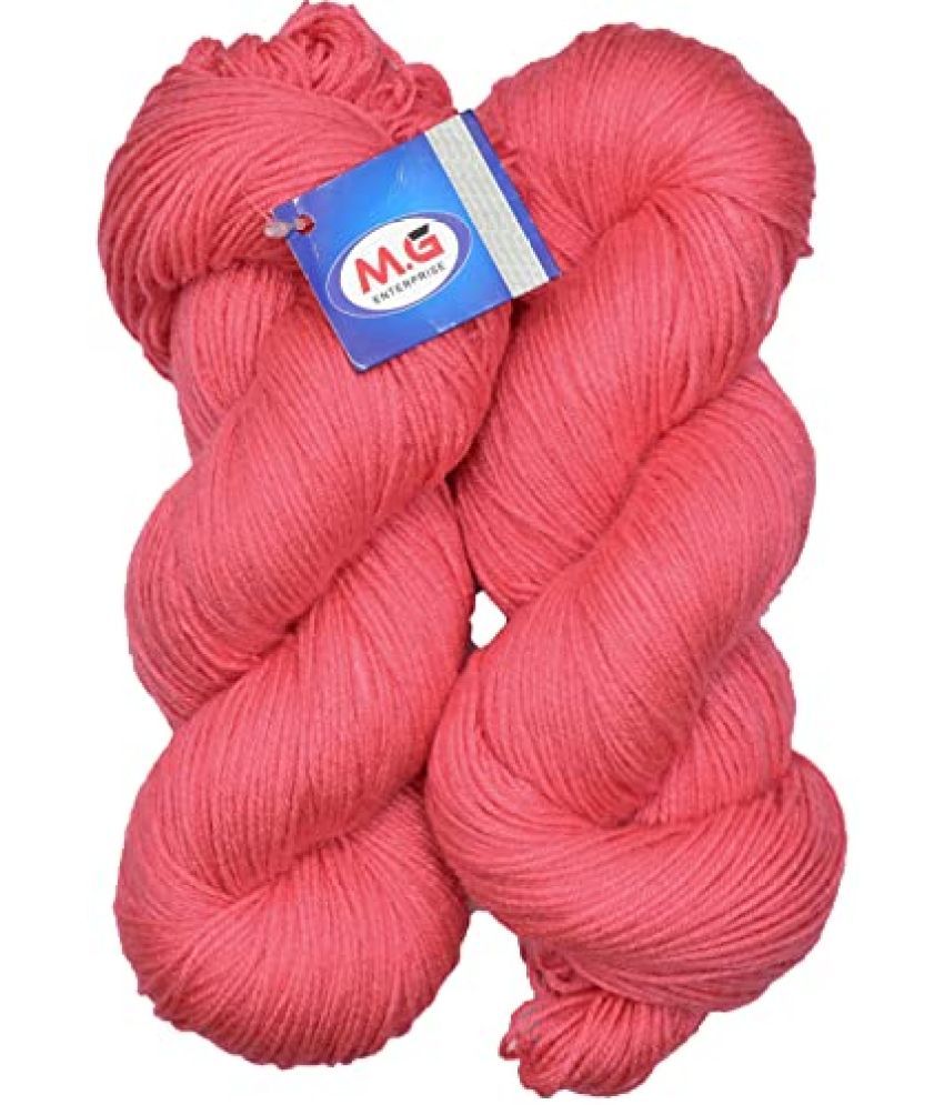     			M.G ENTERPRISE Os wal Knitting Yarn 3 ply Wool, Gajri 400 GMS Best Used with Knitting Needles, Crochet Needles Wool Yarn for Knitting.-S Art-ADJA