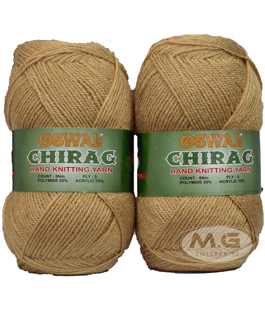     			M.G ENTERPRISE Os wal Chirag Peanut (600 gm) Wool Ball Hand Knitting Wool/Art Craft Soft Fingering Crochet Hook Yarn, Needle Knitting Yarn Thread Dyed FJB