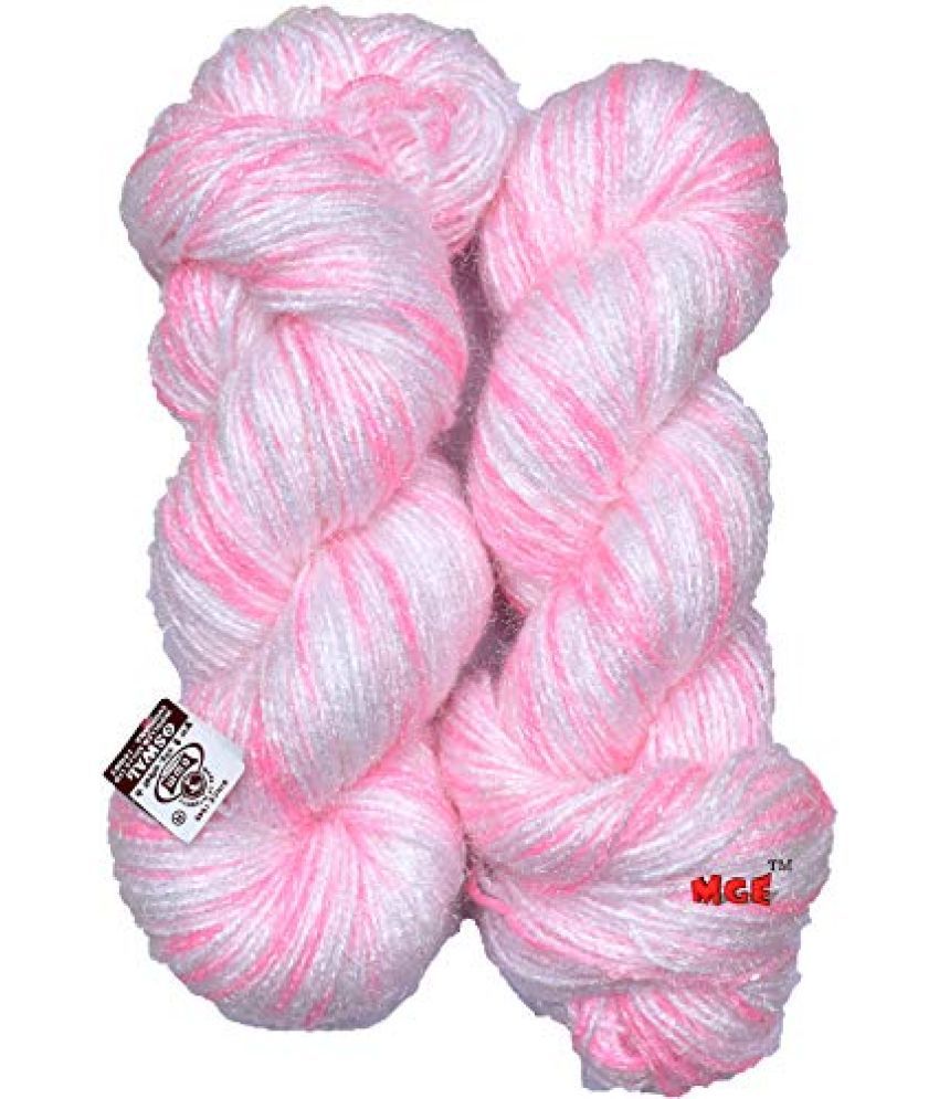     			M.G ENTERPRISE Os wal Knitting Yarn Arman Wool, Soft Fancy Wool Pink 200 gm Best Used with Knitting Needles, Soft Fancy Wool Crochet NeedlesWool Yarn for Knitting Os wal