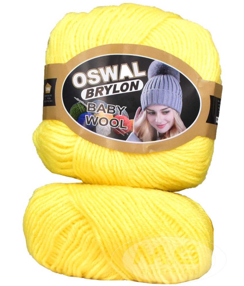     			M.G ENTERPRISE Os wal 100% Acrylic Wool Kacha Pila 16 GMS Wool 4 ply Wool Ball Hand Knitting Wool/Art Craft Soft Fingering Crochet Hook Yarn- Art-AECD
