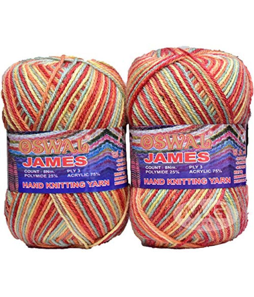     			M.G ENTERPRISE Os wal James Knitting Yarn Wool, Red Berry Ball 200 gm Best Used with Knitting Needles, Crochet Needles Wool Yarn for Knitting Os wal