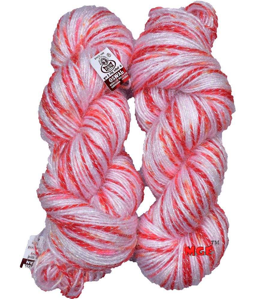     			M.G ENTERPRISE Os wal Knitting Yarn Arman Wool, Soft Fancy Wool Red 300 gm Best Used with Knitting Needles, Soft Fancy Wool Crochet NeedlesWool Yarn for Knitting Os wal