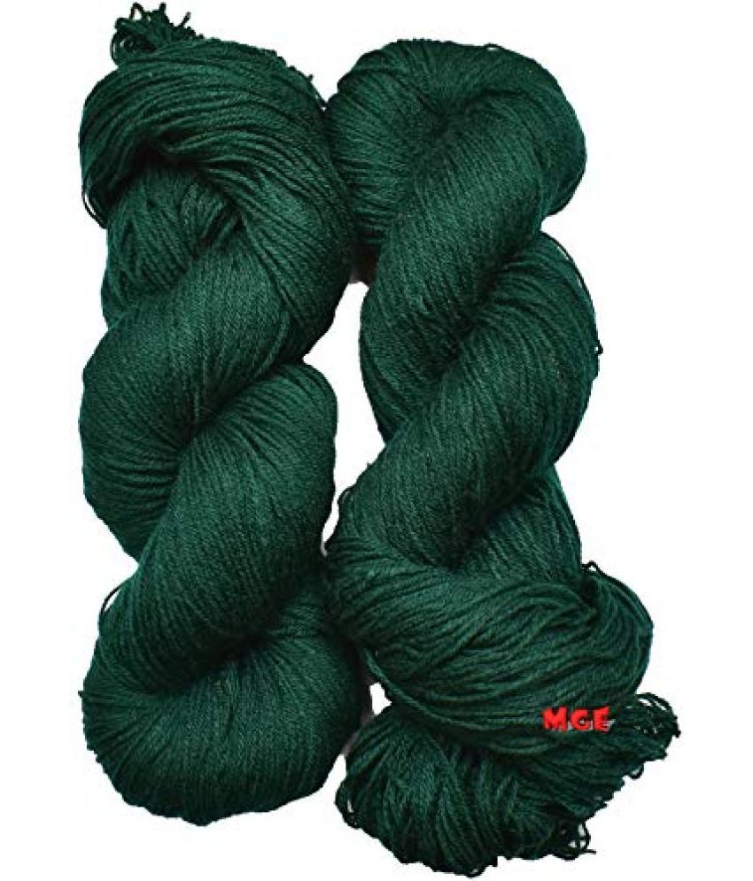     			M.G ENTERPRISE Os wal 3 ply Teal (300 gm) Wool Hank Hand Knitting Wool/Art Craft Soft Fingering Crochet Hook Yarn, Needle Knitting Yarn Thread Dyed