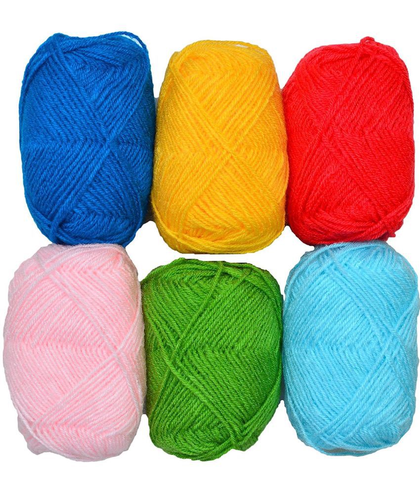    			M.G Enterprise 4 Ply Knitting Yarn Combo Wool, Bunny 1 Mix 150 gm Best Used with Knitting Needles, Crochet Needles Wool Yarn for Knitting