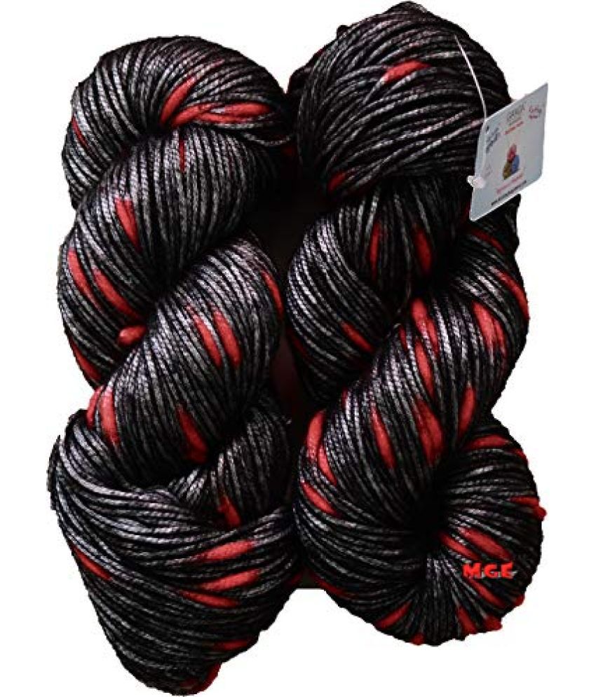     			M.G Enterprise Knitting Yarn Multi Wool Ball, Carbon Multi 400 gm Best Used with Knitting Needles, Crochet Needles Wool Yarn for Knitting