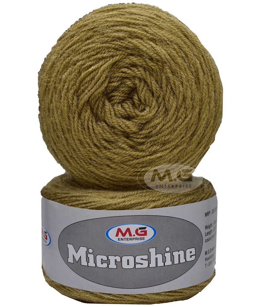     			M.G Microshine Skin (200 gm) Wool Hank Hand Knitting Wool/Art Craft Soft Fingering Crochet Hook Yarn, Needle Knitting Yarn Thread dye D GA