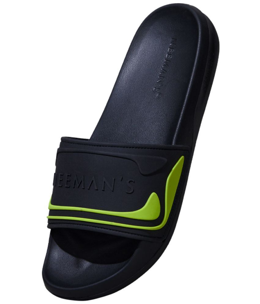     			Neemans Black Men's Slide Flip Flop