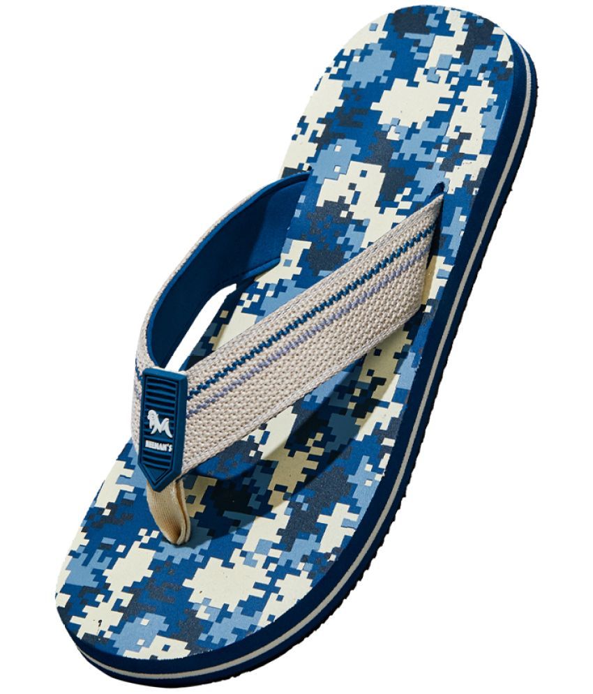     			Neemans Blue Men's Thong Flip Flop