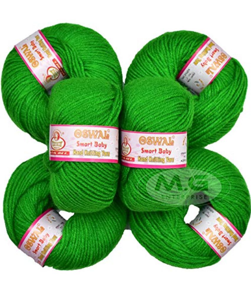     			Oswal 100% Acrylic Wool Parrot (6 pc) Smart Baby 4 ply Wool Ball Hand Knitting Wool/Art Craft Soft Fingering Crochet Hook Yarn, Needle Knitting Yarn Thread Dyed