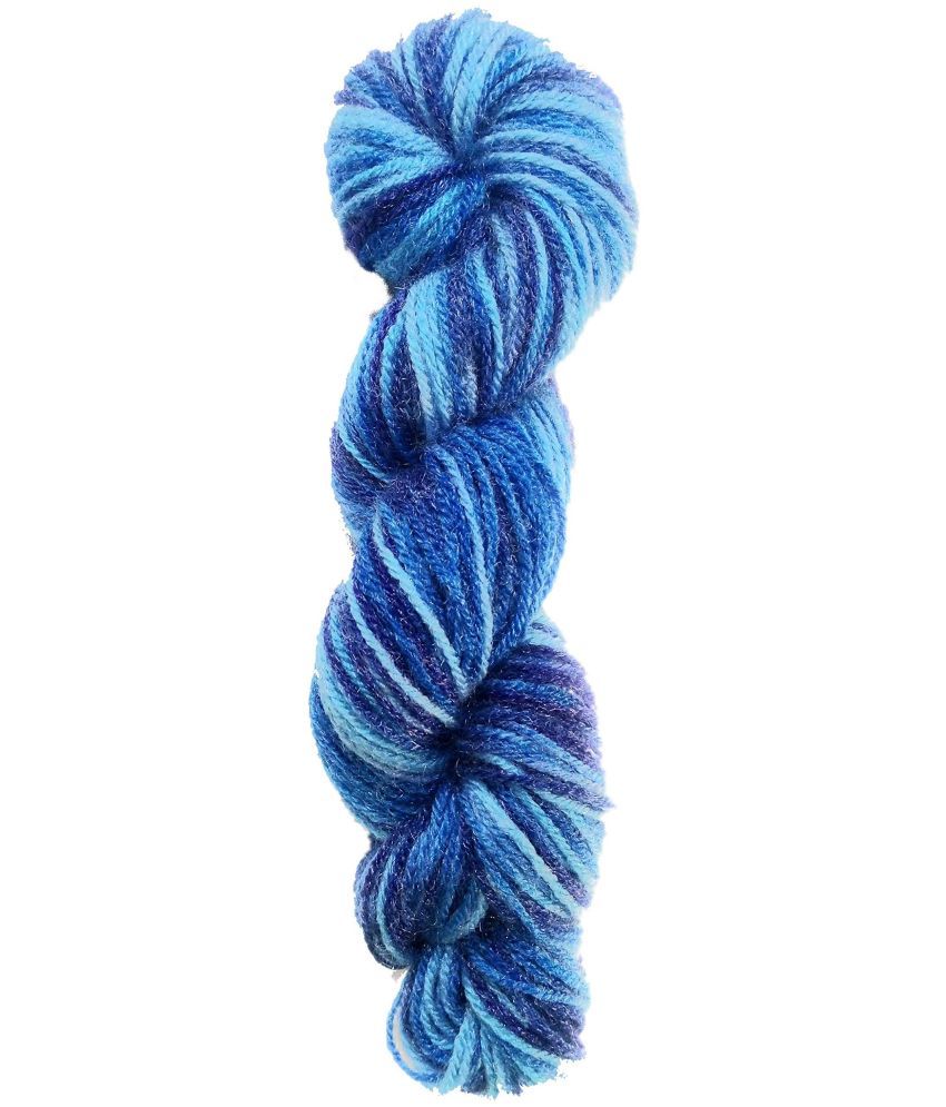     			Oswal Wool | Blue Multi-Colour | Acrylic Knitting Yarn | Crochet Hook Yarn | Art & Craft Wool Ball (Weight in gm) (230)