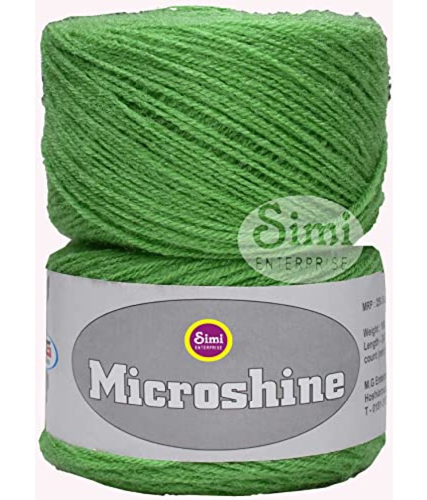     			SIMI ENTERPRISE Knitting Yarn Wool Microshine Pista 200 GMS Best Used with Knitting Needles, Crochet Needles Wool Yarn for Knitting. -AB Art-DBE