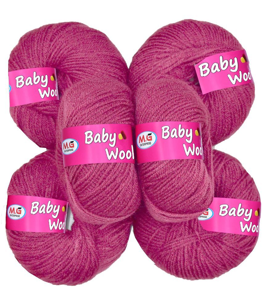     			Vardhman Baby Yarn 100% Acrylic Wool Rosewood (8 pc) Baby Wool 4 ply Wool Ball Hand Knitting Wool/Art Craft Soft Fingering Crochet Hook Yarn, Needle Knitting Yarn Thread Dyed