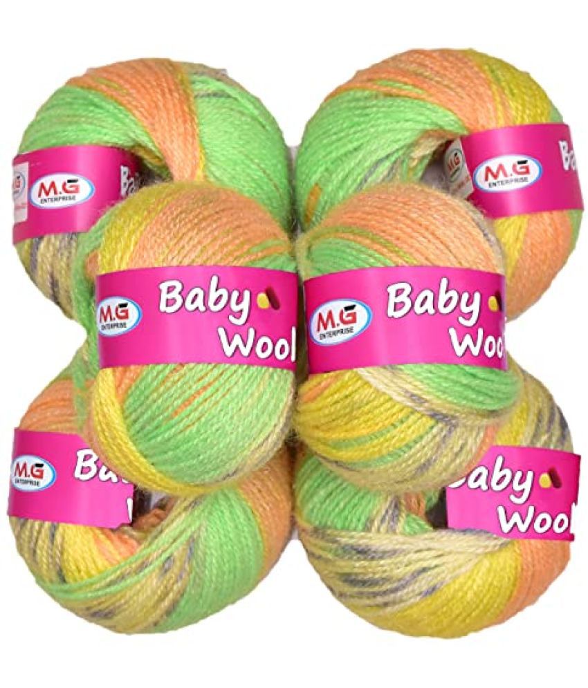     			Vardhman Baby Yarn 100% Acrylic Wool Mehroon (6 pc) Baby Wool 4 ply Wool Ball Hand Knitting Wool/Art Craft Soft Fingering Crochet Hook Yarn, Needle Knitting Yarn Thread Dyed