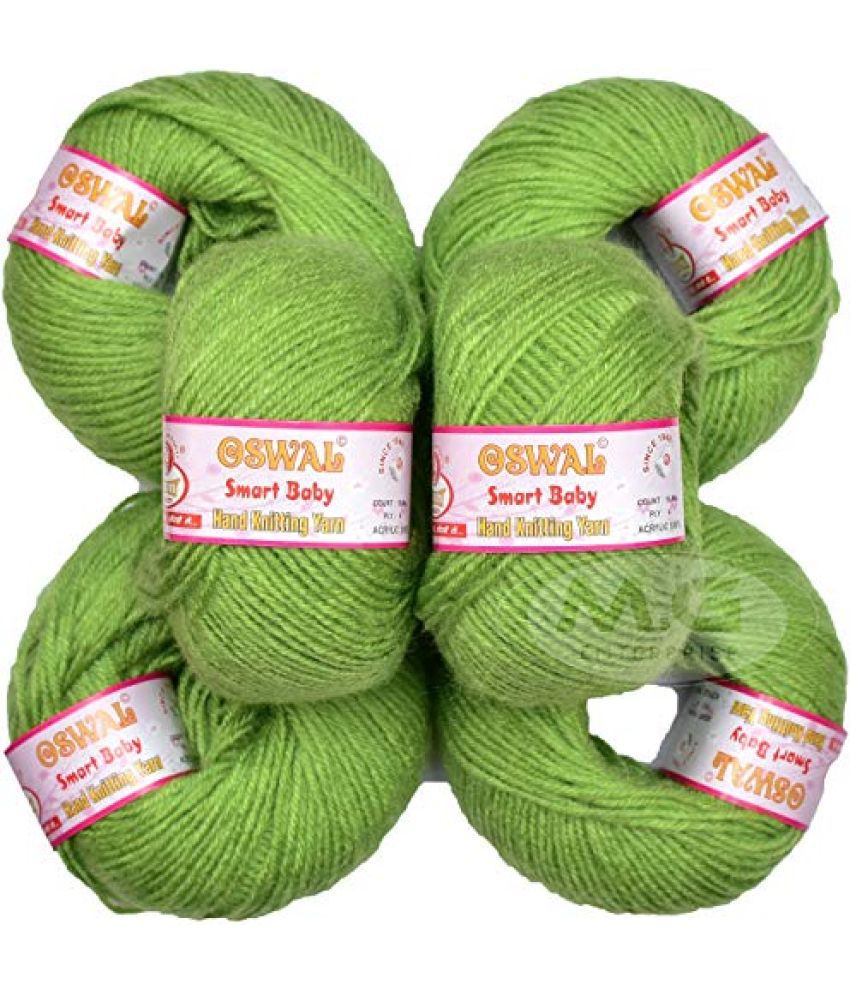     			Vardhman Baby Yarn 100% Acrylic Wool Yellow (6 pc) Baby Wool 4 ply Wool Ball Hand Knitting Wool/Art Craft Soft Fingering Crochet Hook Yarn, Needle Knitting Yarn Thread Dyed