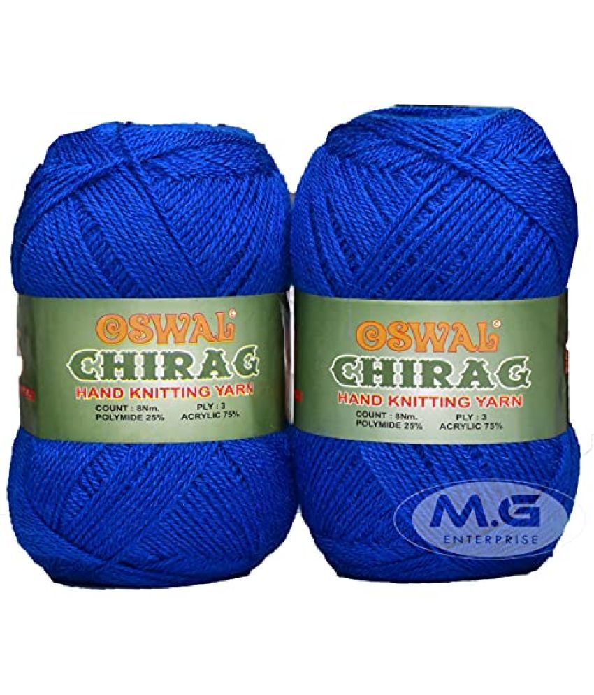     			Vardhman Bigboss Aqua Blue (200 gm) Wool Ball Hand Knitting Wool/Art Craft Soft Fingering Crochet Hook Yarn, Needle Knitting Yarn Thread Dyed-K