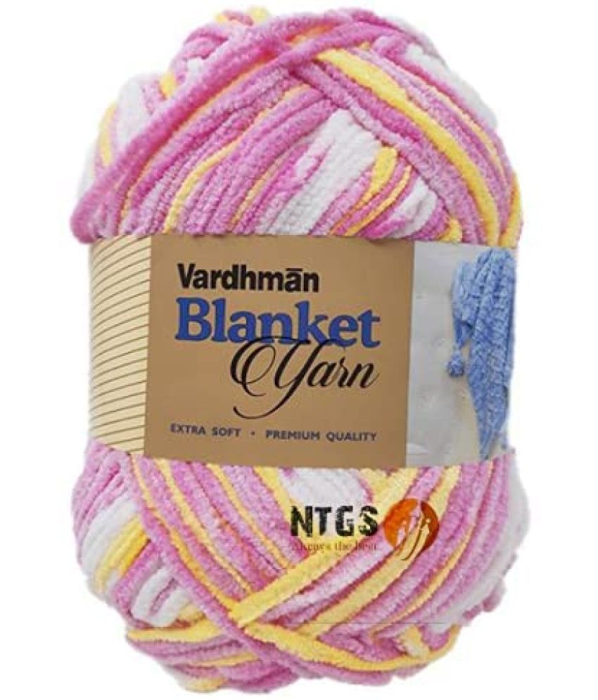     			Vardhman Blanket Thick Yarn Knitting Fingering Crochet Hook -Pack of 400 gm (One Ball 200gm Each) Shade no.19