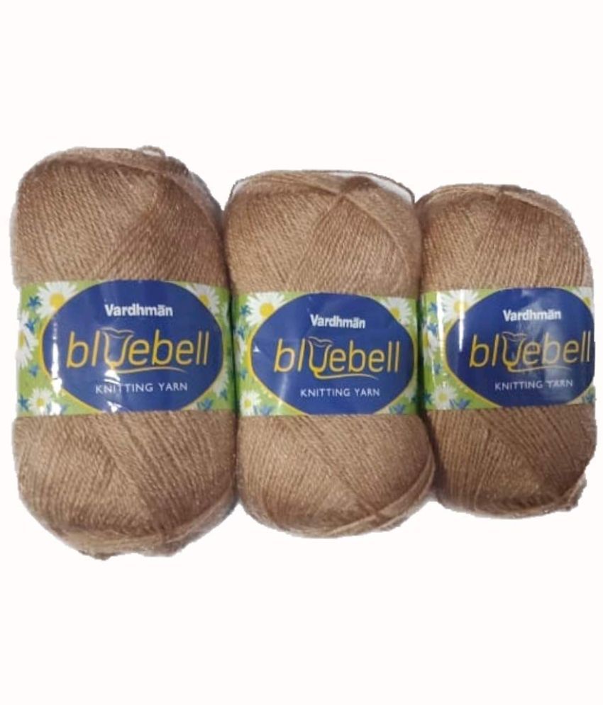     			Vardhman Bluebell 400 gm Wool Ball Hand Knitting Wool & Art Craft Soft Fingering Crochet Hook Yarn Needles Acrylic Knitting Yarn Thread Dyed(100gm Each)